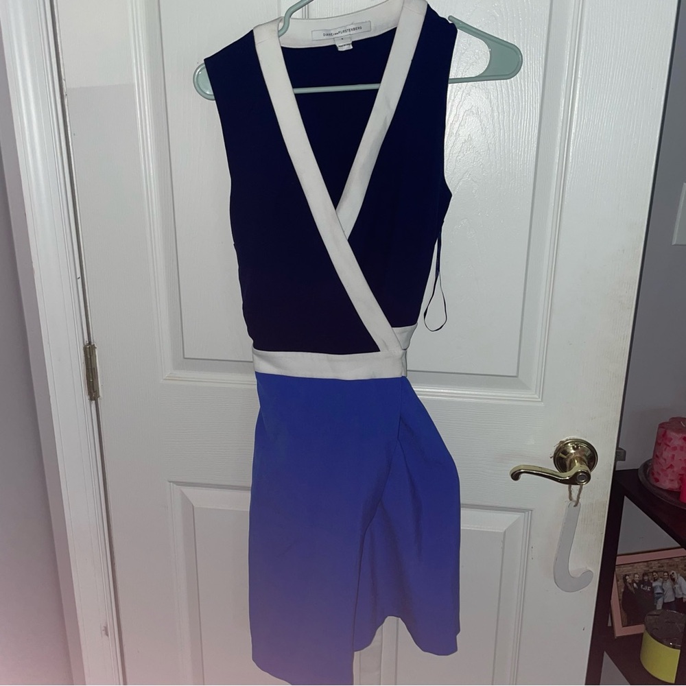 Crossover tie back dress